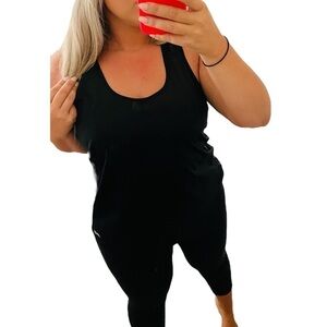 𝅺avia Racerback Black Workout Tank Top with Split Straps